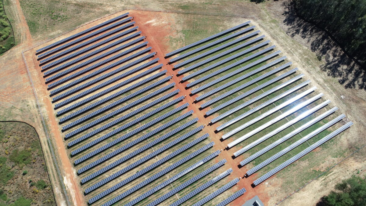 Inman Solar project: Upson Rock Solar Farm, 1,100 kW solar farm in The Rock, GA