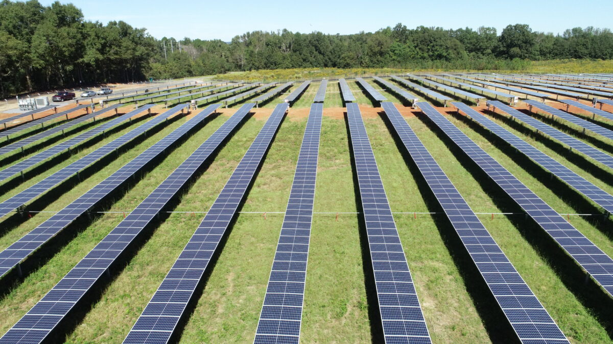 Inman Solar project: Upson Rock Solar Farm, 1,100 kW solar farm in The Rock, GA