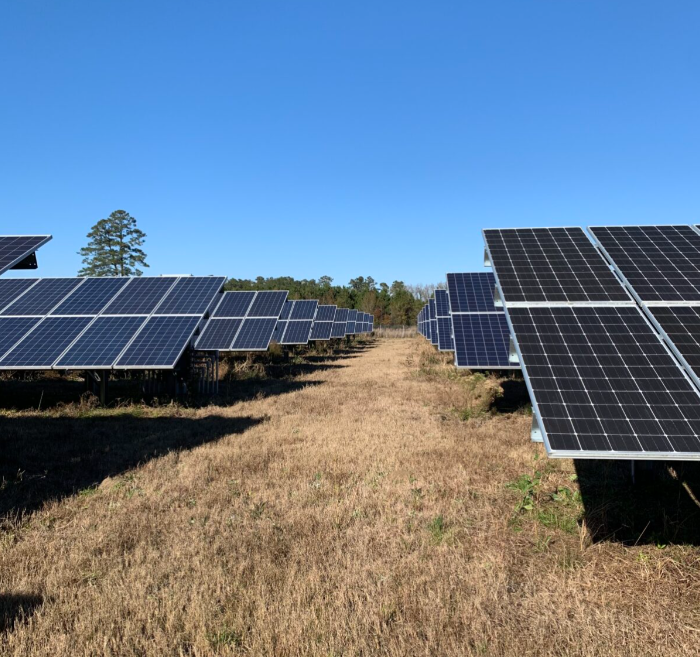 Inman Solar project: McCall Solar Farm, 1,100 kW solar farm in Effingham, SC